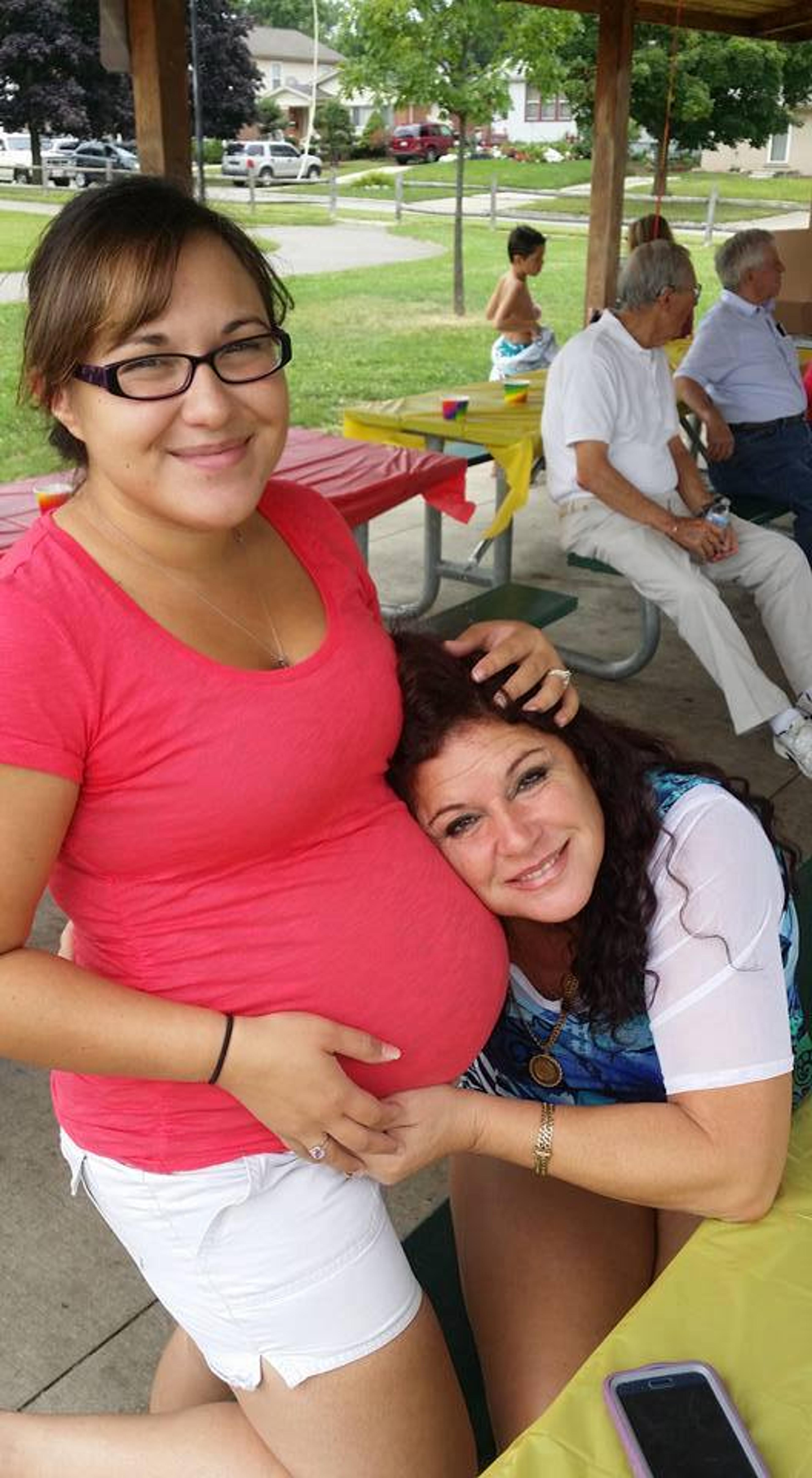 Brianna with her mom