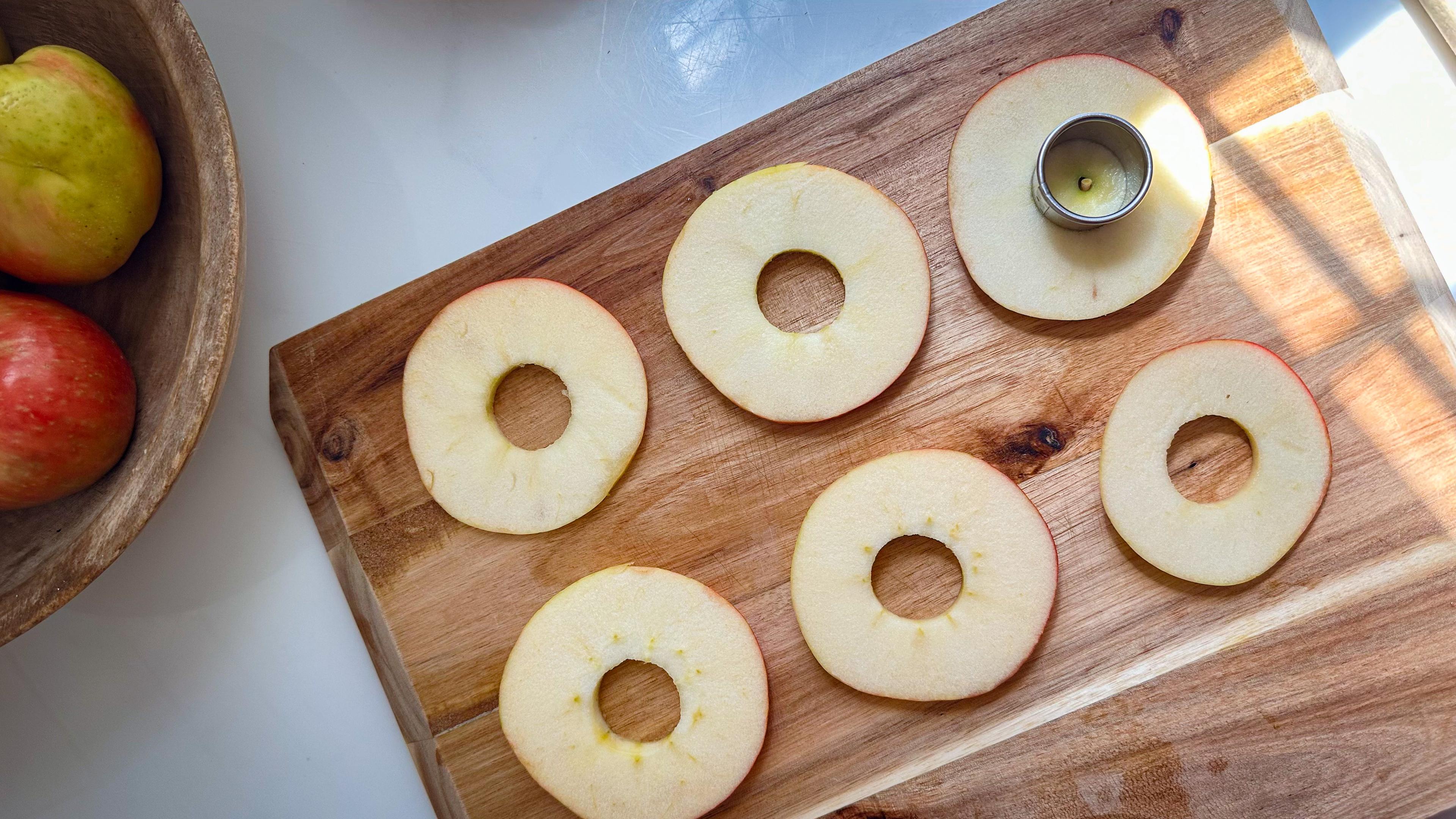Drizzled Apple “Donut” Snacks