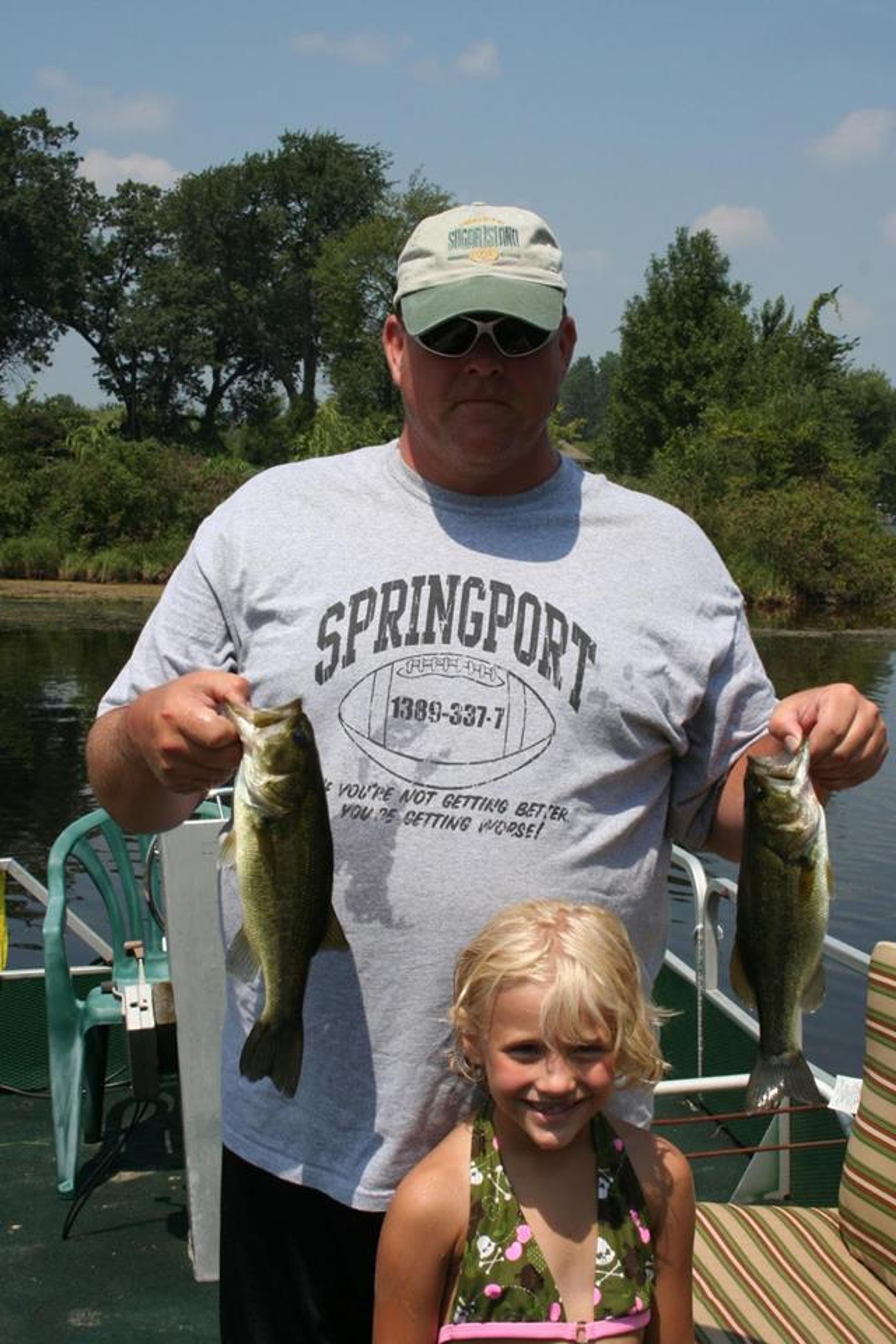 Todd Overweg with daughter Jana. Photo courtesy of the Overweg family.