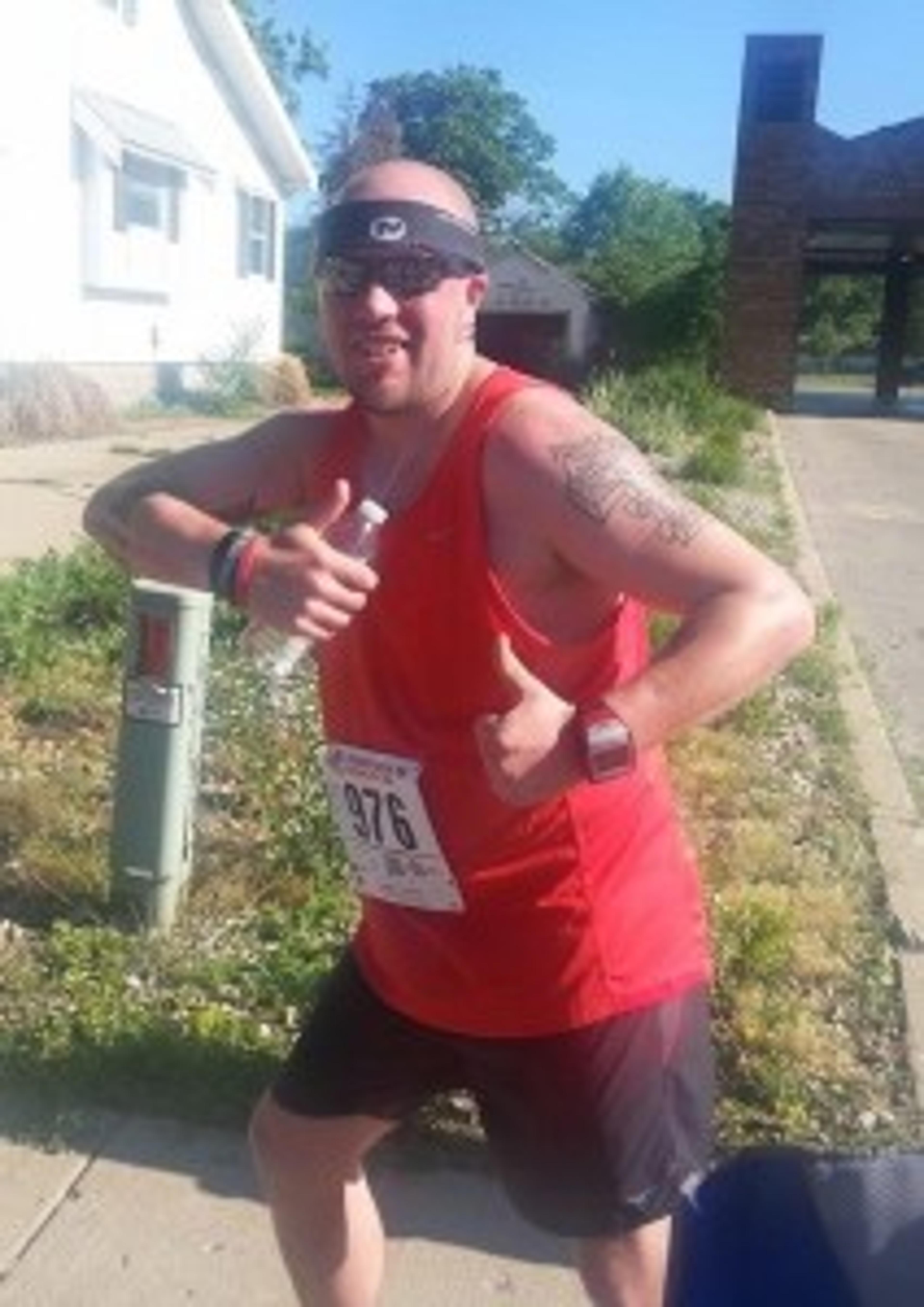 Tom Popma at the Brian Diemer 5K earlier this year.