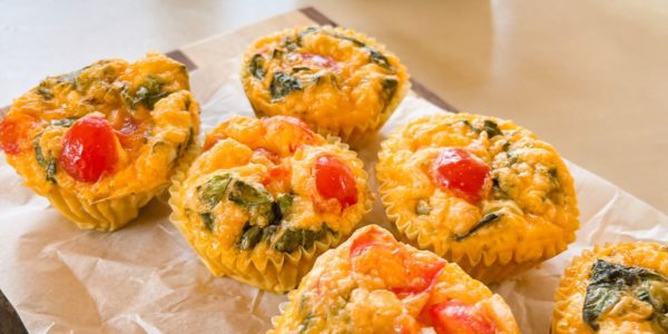 Tomato and Basil Egg Muffins