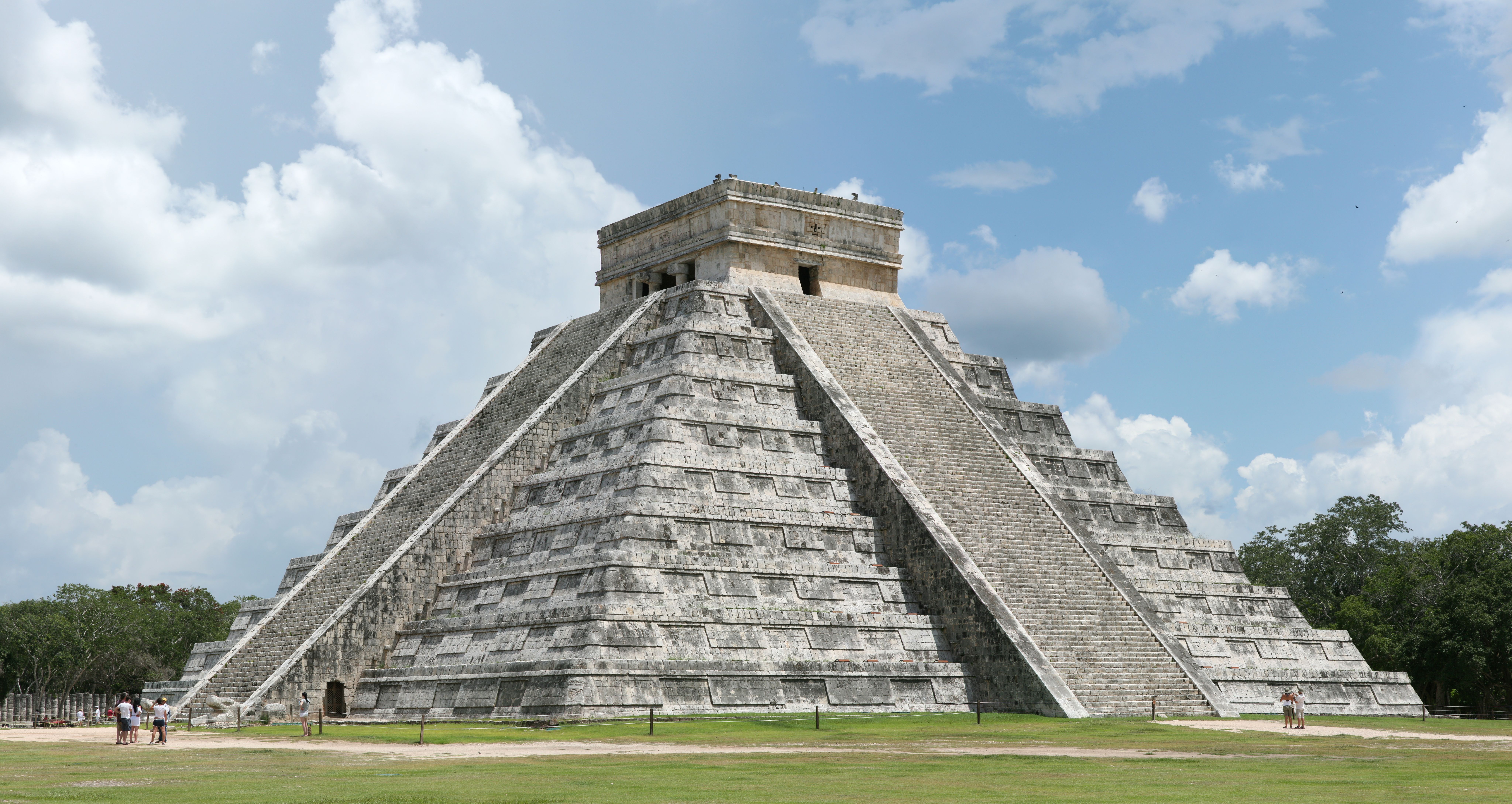 The El Castillo pyramid at Chichen Itza, Mexico