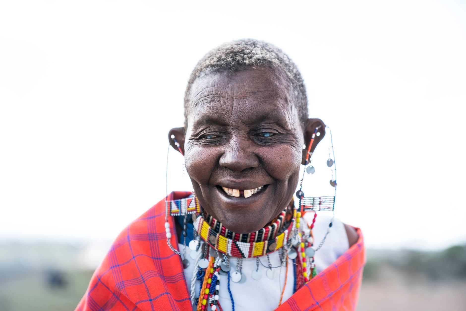 A Kenyan woman smiling
