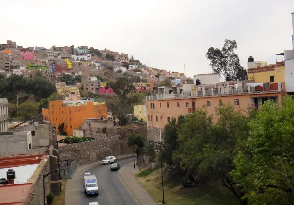 The colorful hillside houses of Guanajuato, Mexico