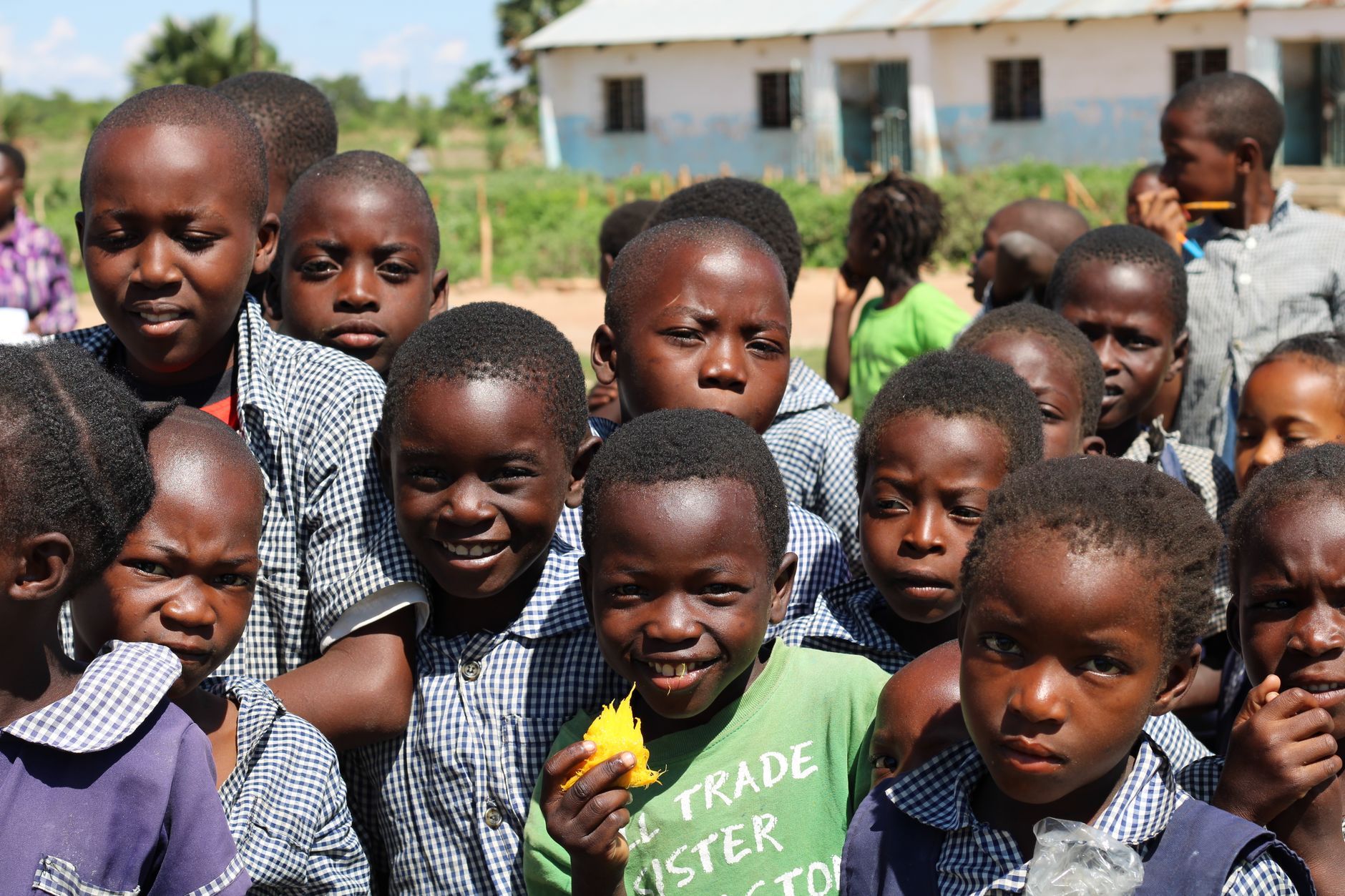Kenyan children smiling
