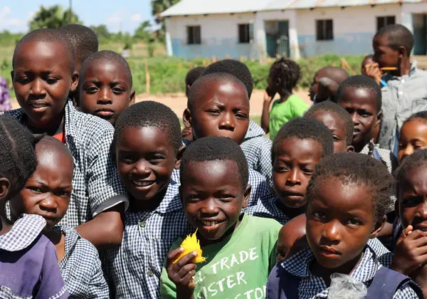 Kenyan children smiling