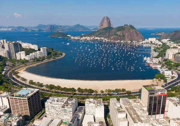 Sugarloaf Mountain and the bay of Rio de Janeiro, Brazil