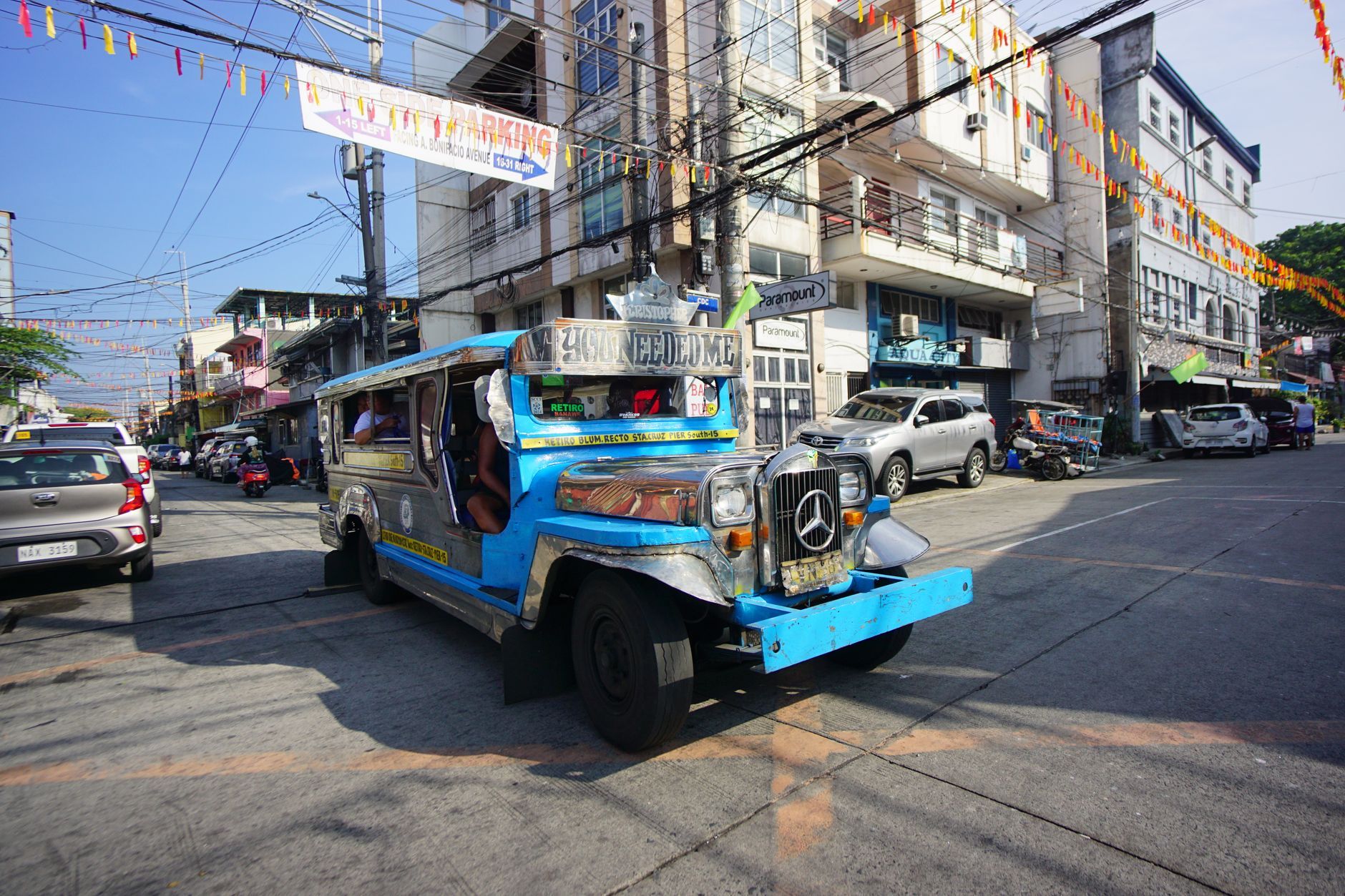 A jeepney on a Philippine street