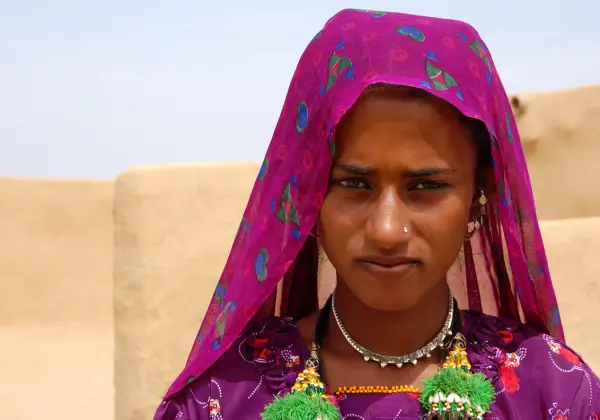 A young woman in Rajasthan, India