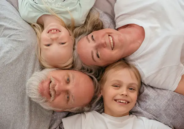 A joyful multigenerational Italian family