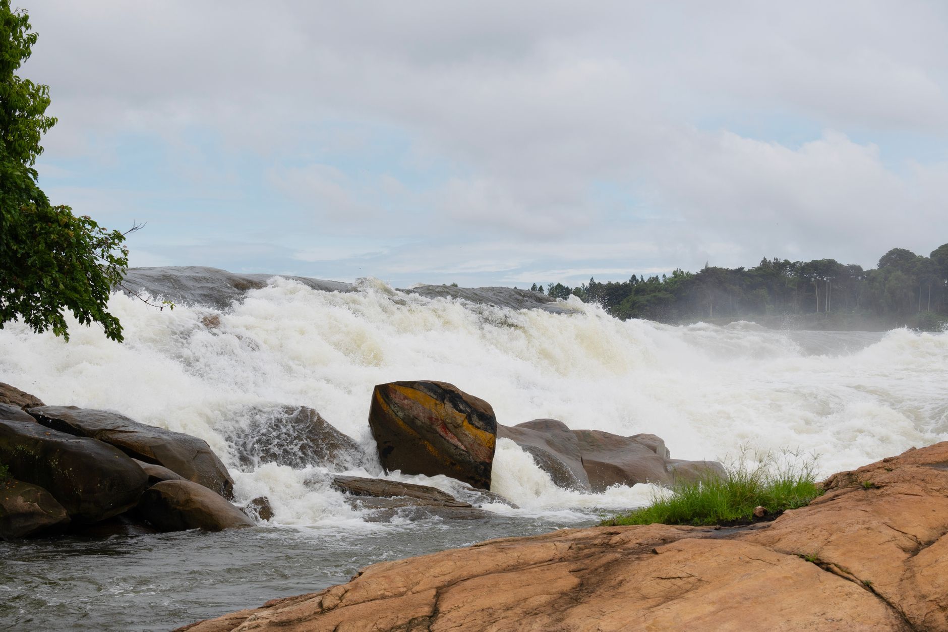 The source of the Nile at Jinja, Uganda