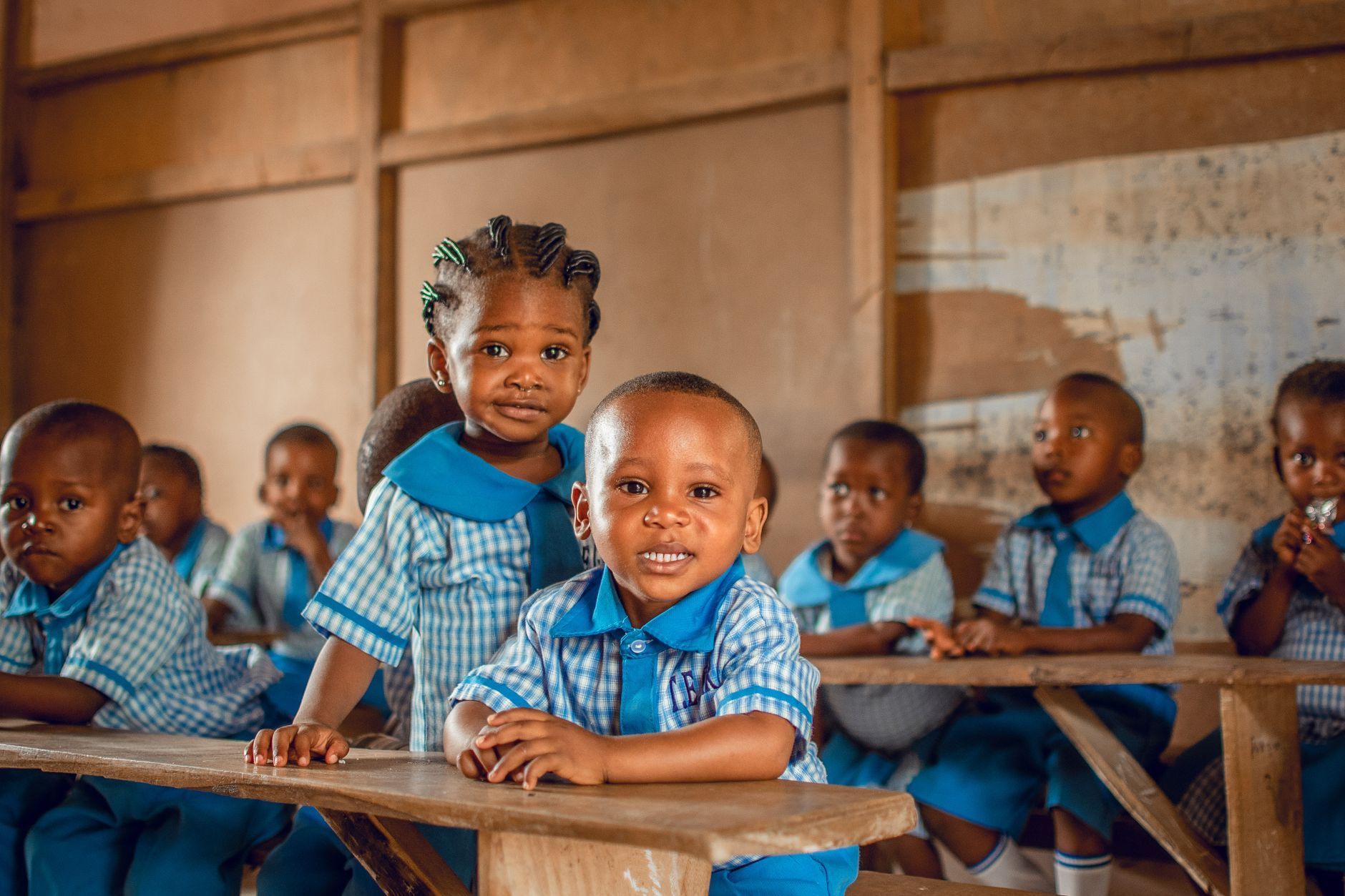 Nigerian children smiling