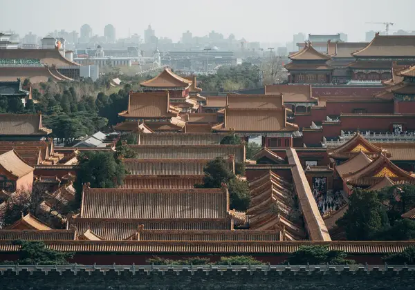 The golden rooftops of the Forbidden City, Beijing
