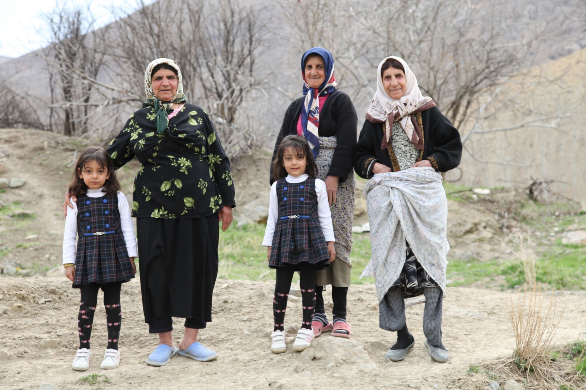 Three generations of an Iranian family