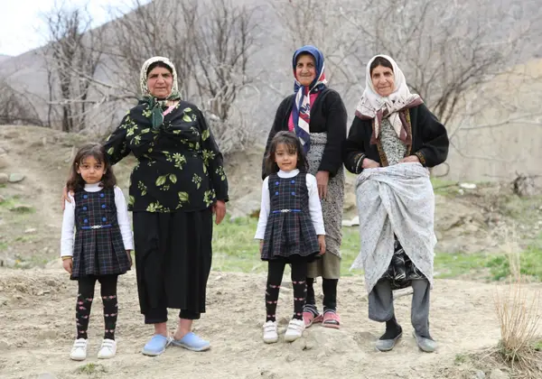 Three generations of an Iranian family