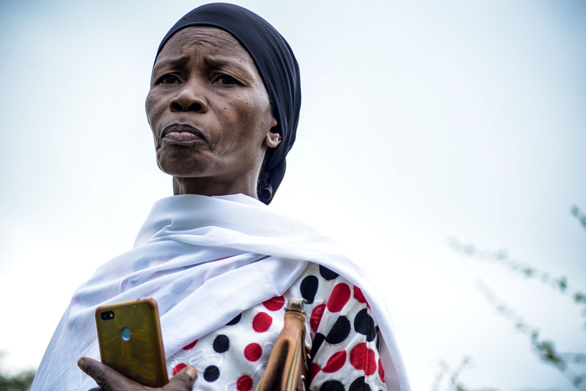 A Tanzanian woman in traditional dress