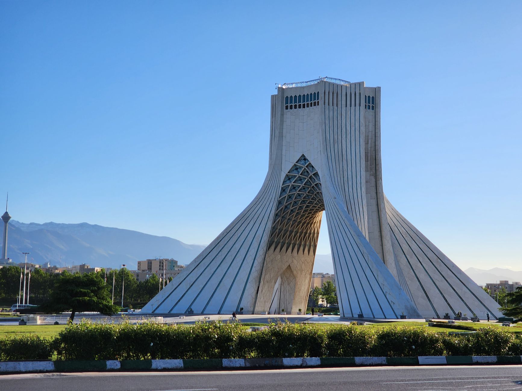 The Azadi Tower in Tehran, Iran