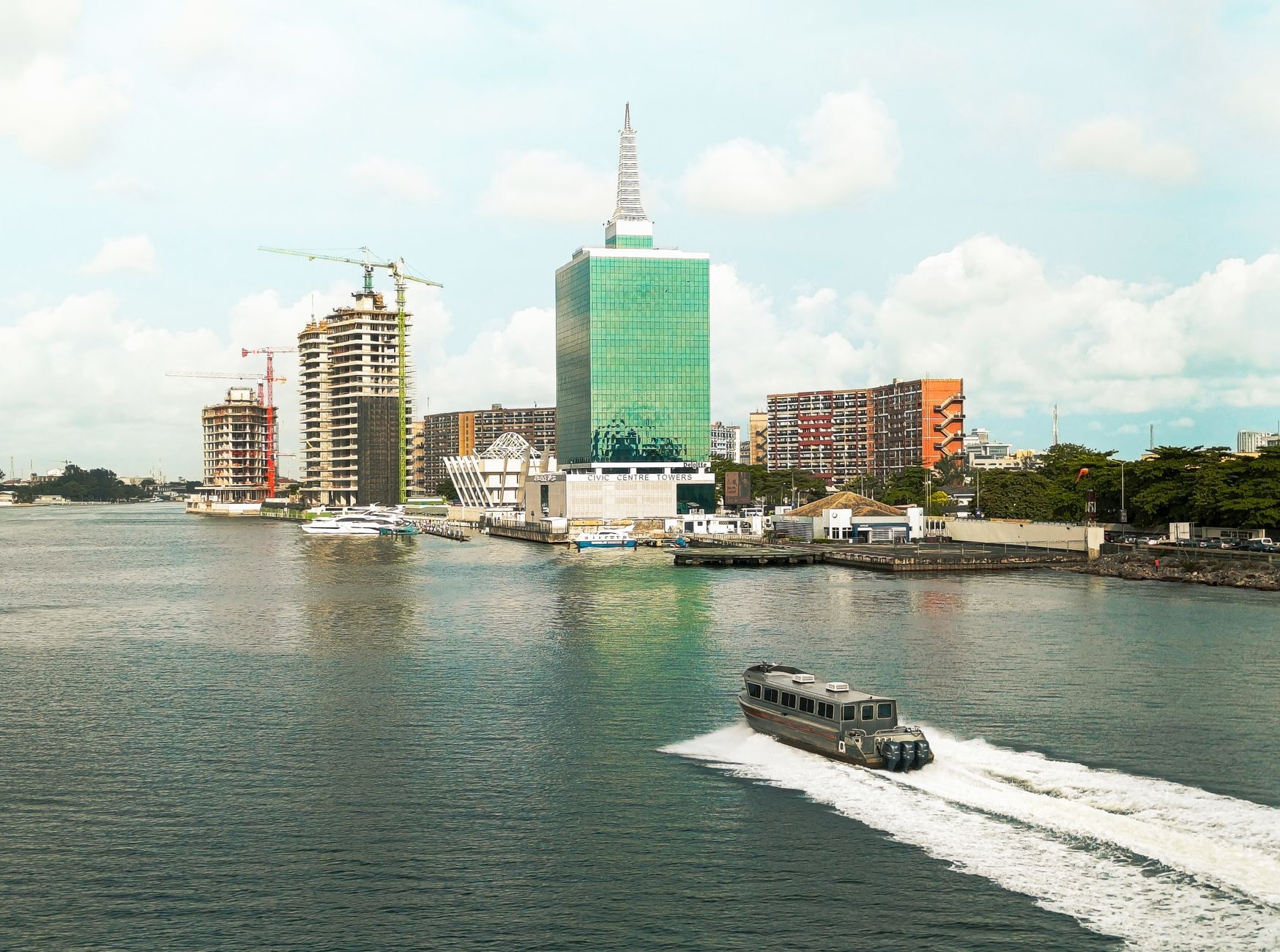 The Lagos city skyline, Nigeria