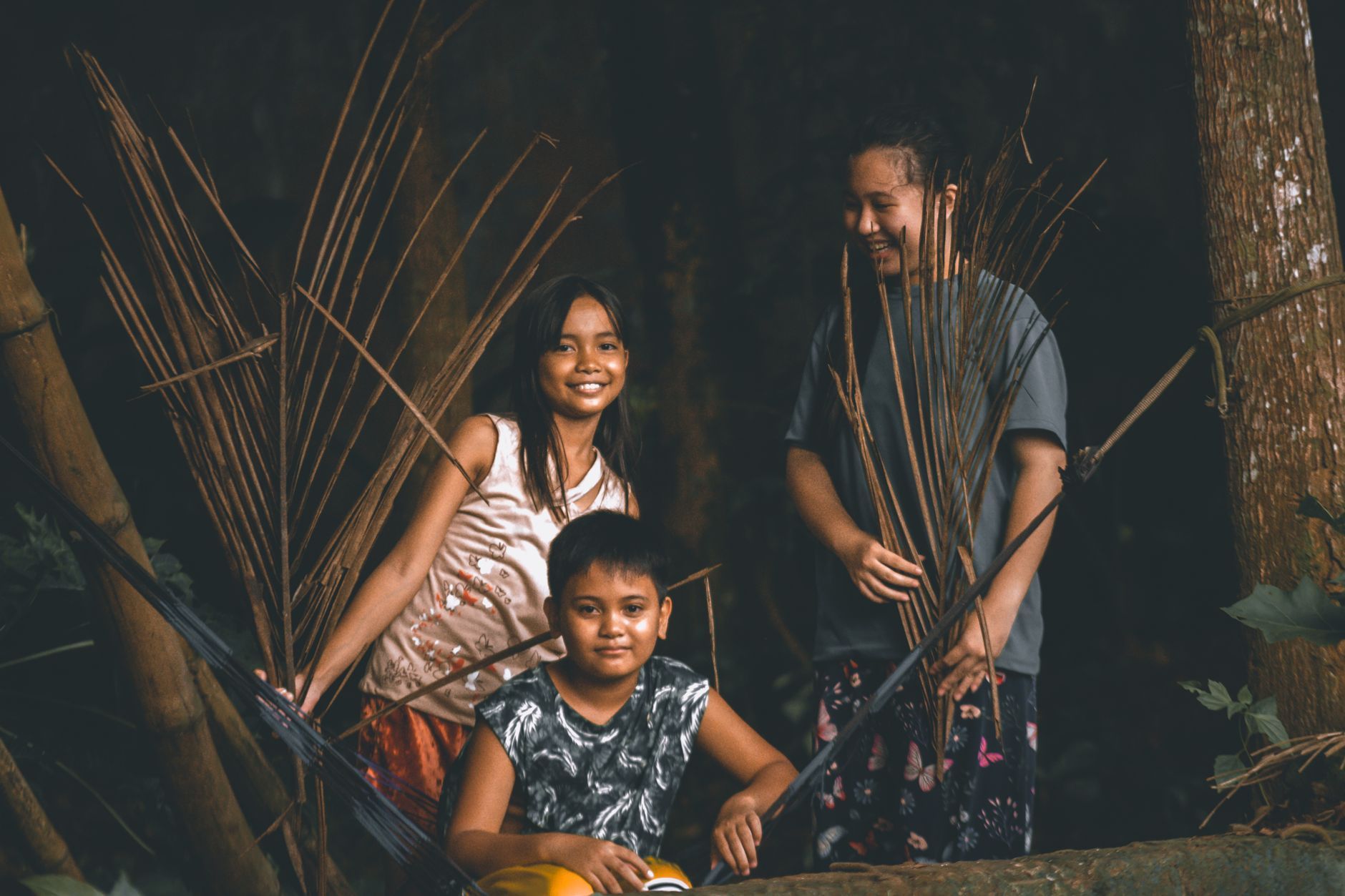 Filipino children smiling