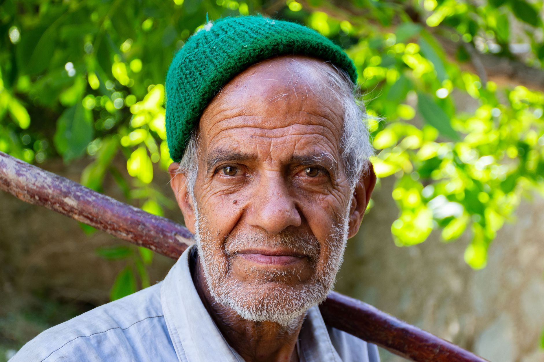 An elderly Iranian man