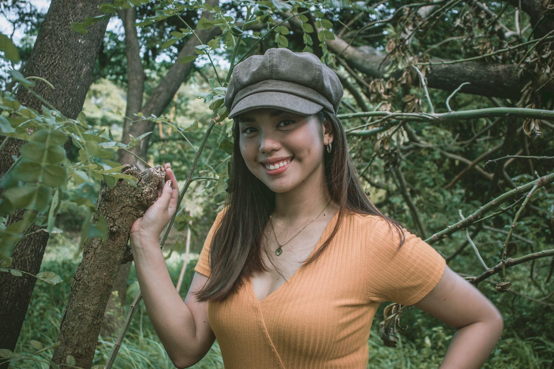 A Filipino woman smiling