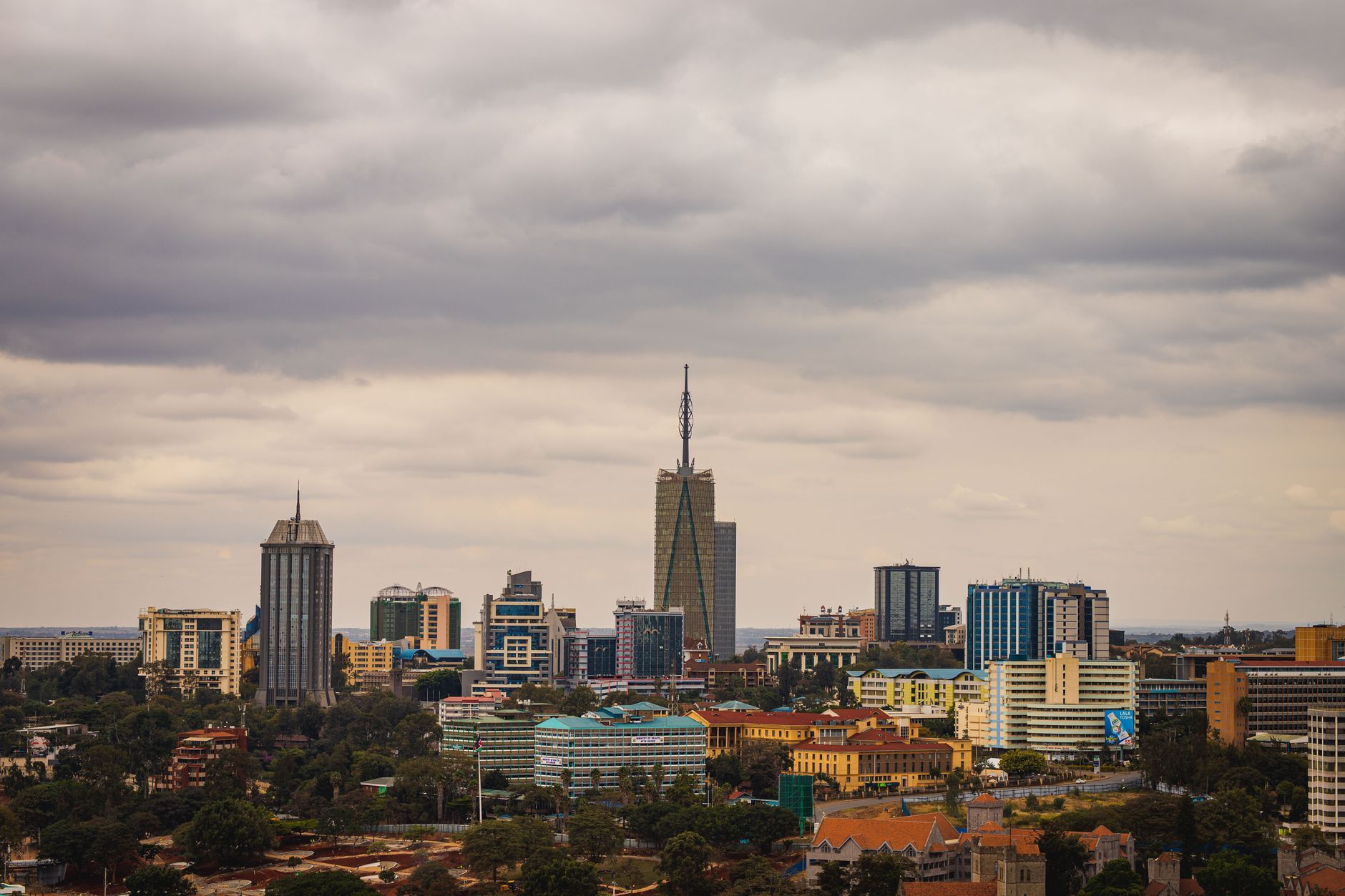 The Nairobi skyline, Kenya