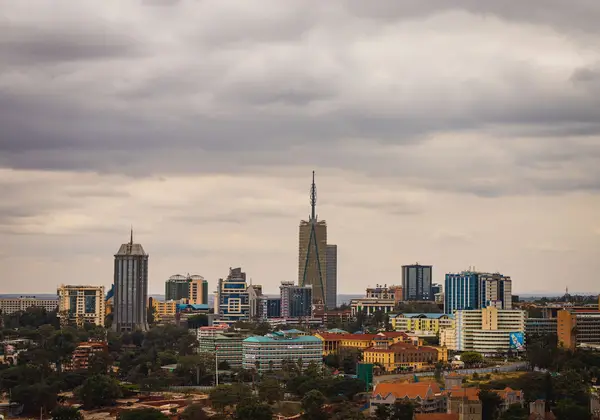 The Nairobi skyline, Kenya