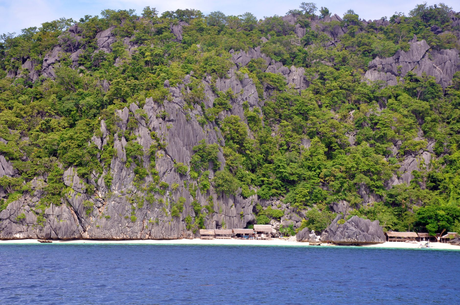 An island and beach in Palawan, Philippines