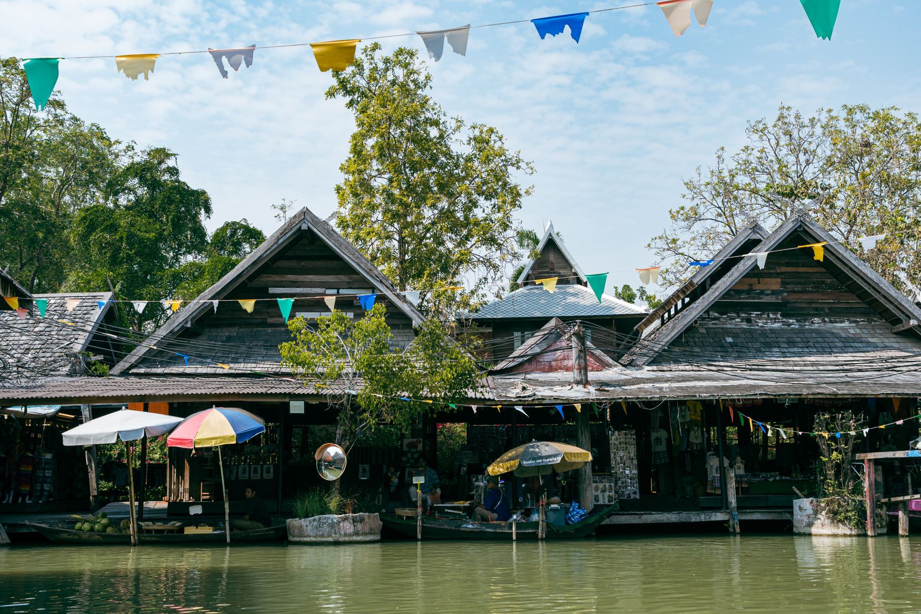 A floating market in Thailand
