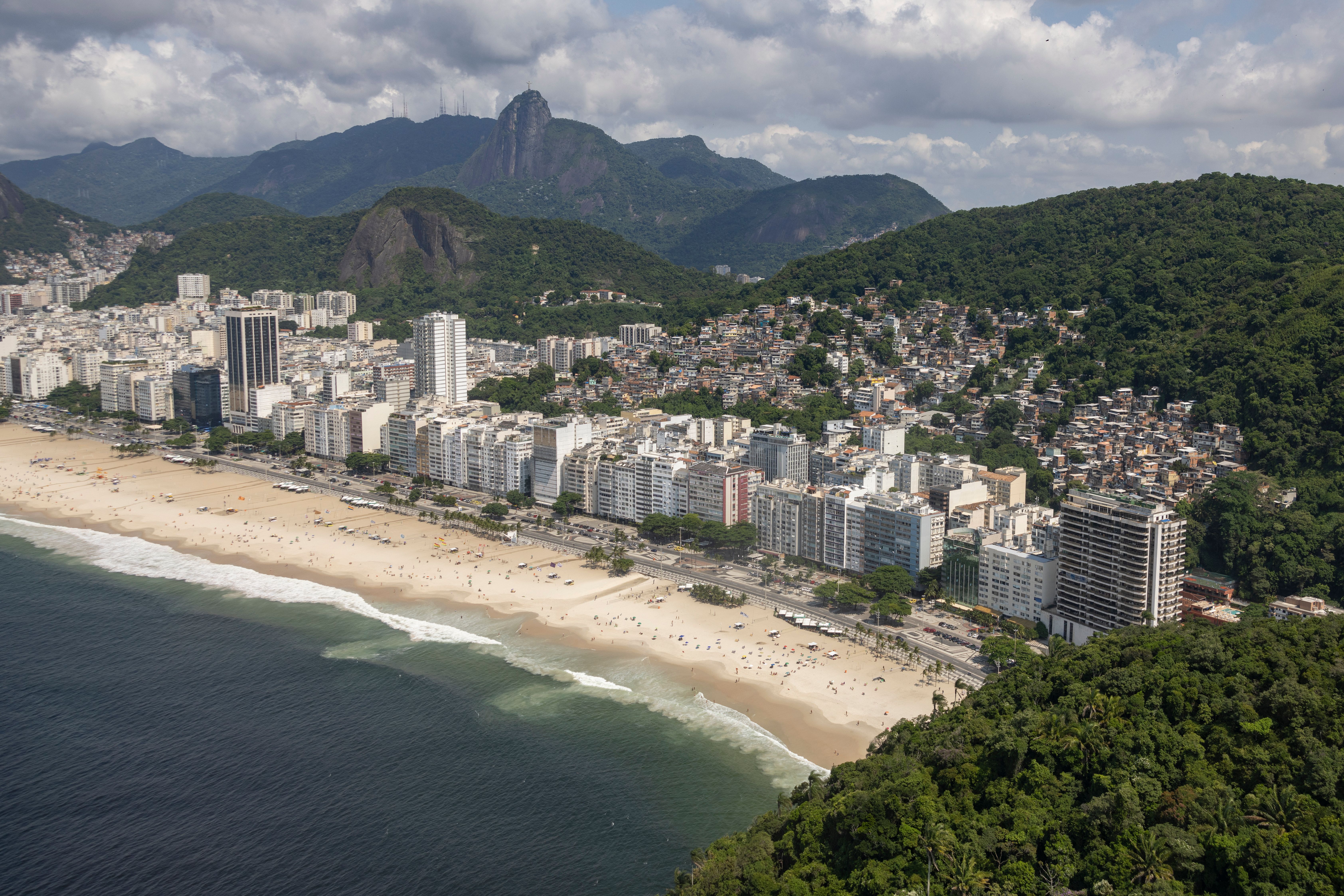 Copacabana beach in Rio de Janeiro, Brazil