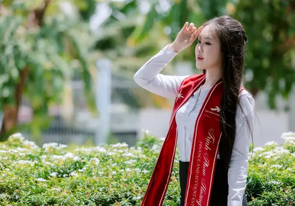 A graduate looking ahead with hope