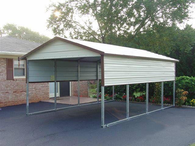 12x20x7 Carport with Horizontal Boxed Eave