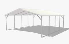 20x20x7 Carport with Vertical Roof gallery 2