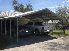 20x20x7 Carport with Vertical Roof gallery 0