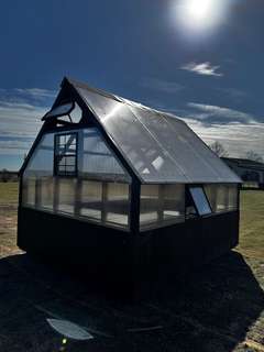 10x12 Greenhouse with Oxford Brown Stain & Black Trim gallery 5