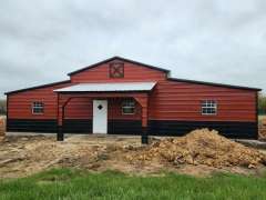 50x40x12/8 Barn with Front Porch gallery 0