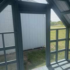 10x12 Chicken Coop with Blue Paint gallery 10