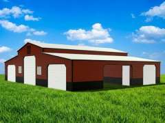 50x40x12/8 Barn with Front Porch gallery 3