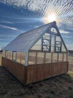12x16 Greenhouse with Cedar Stain gallery 2