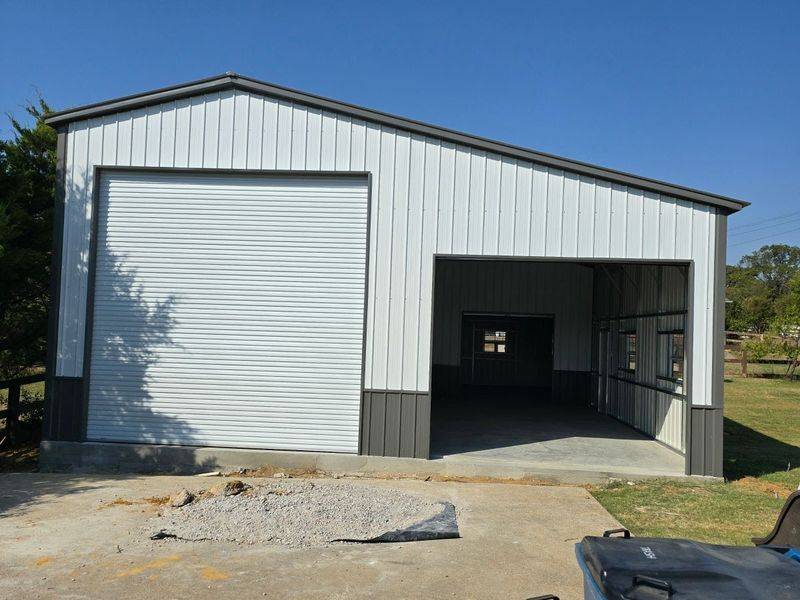18x50x16 RV Garage with 15x50x12 Lean-to