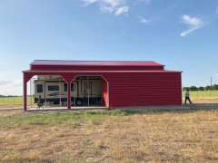 18x50x15 RV Cover with 12x50x11 Lean-to gallery 1