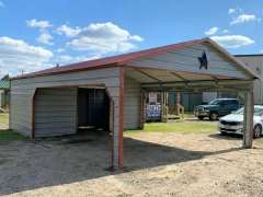 20x30x8 Combo with Vertical Roof and Framed Openings gallery 1