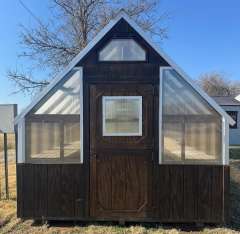 10x16 Greenhouse with Oxford Brown Stain gallery 0