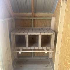 10x12 Chicken Coop with Blue Paint gallery 6
