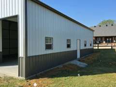 18x50x16 RV Garage with 15x50x12 Lean-to gallery 1