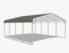 20x20x6 Carport with Regular Roof gallery 1