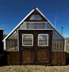 12x20 Greenhouse with Oxford Brown Stain gallery 0