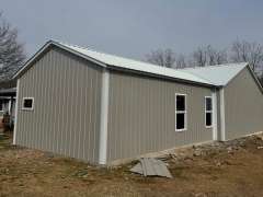 28x60x9 Barndo with 17x28x9 Gable Extension and 10x20x8 Porch gallery 7