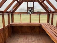 8x10 Greenhouse with Jatoba Stain & Electric  gallery 5