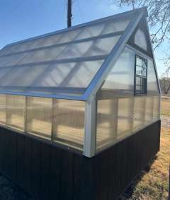 10x16 Greenhouse with Oxford Brown Stain gallery 2